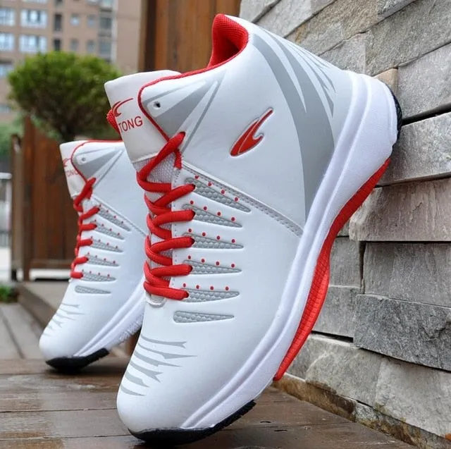 High-top Basketball Shoes Cushioning Light Basketball Sneakers Men