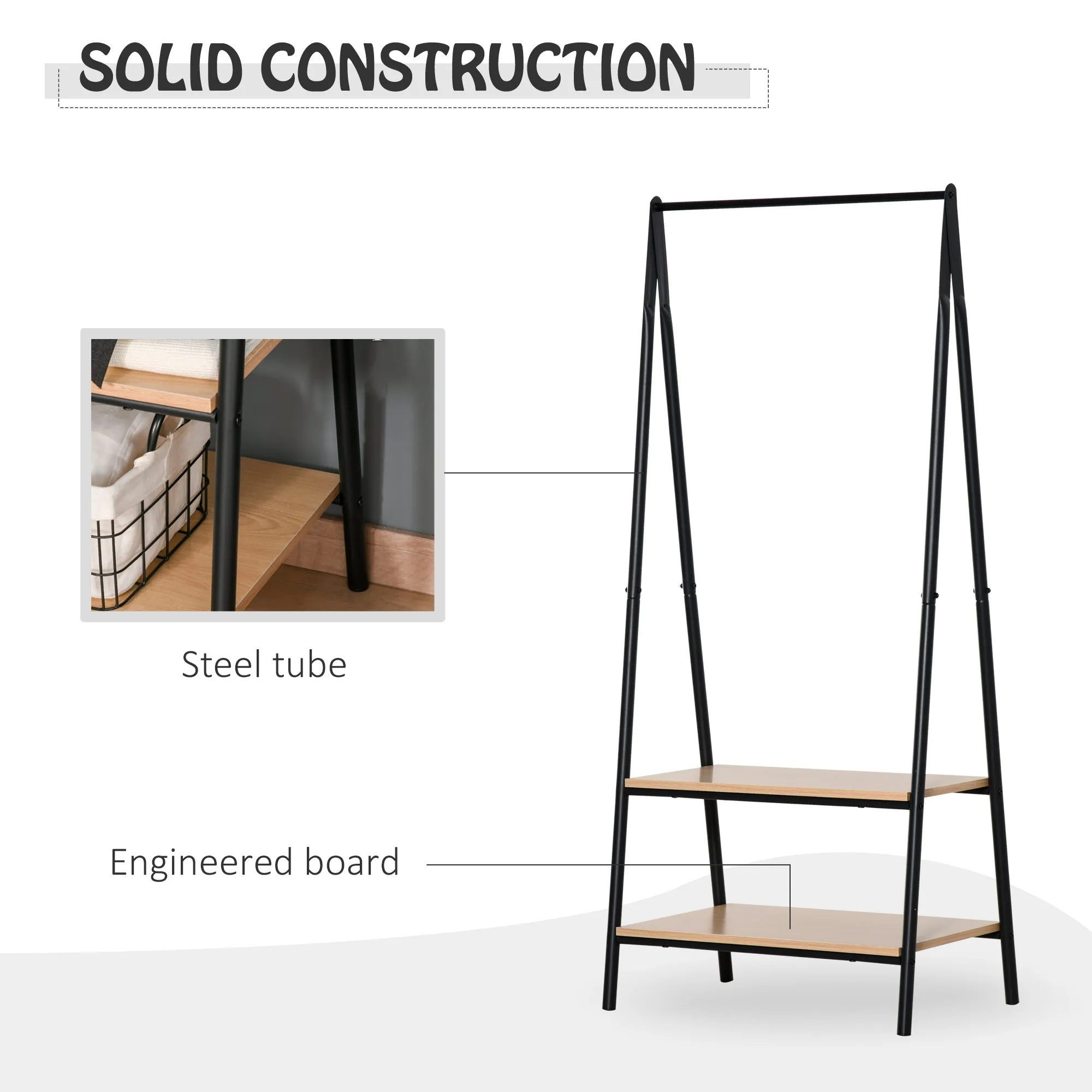 HOMCOM Clothes Rack