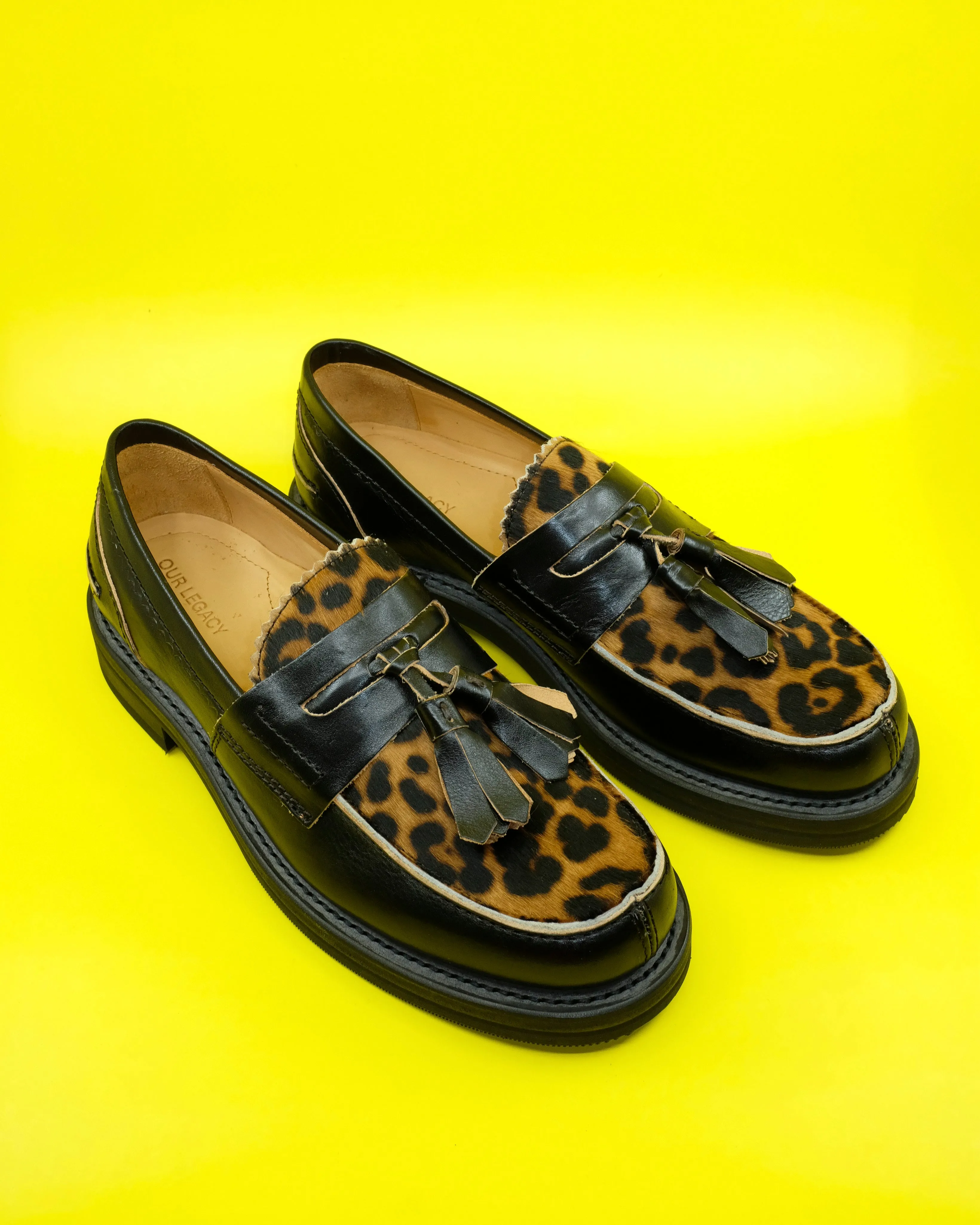 Honky Tonk Leo Hair On Hide Tassel Loafer