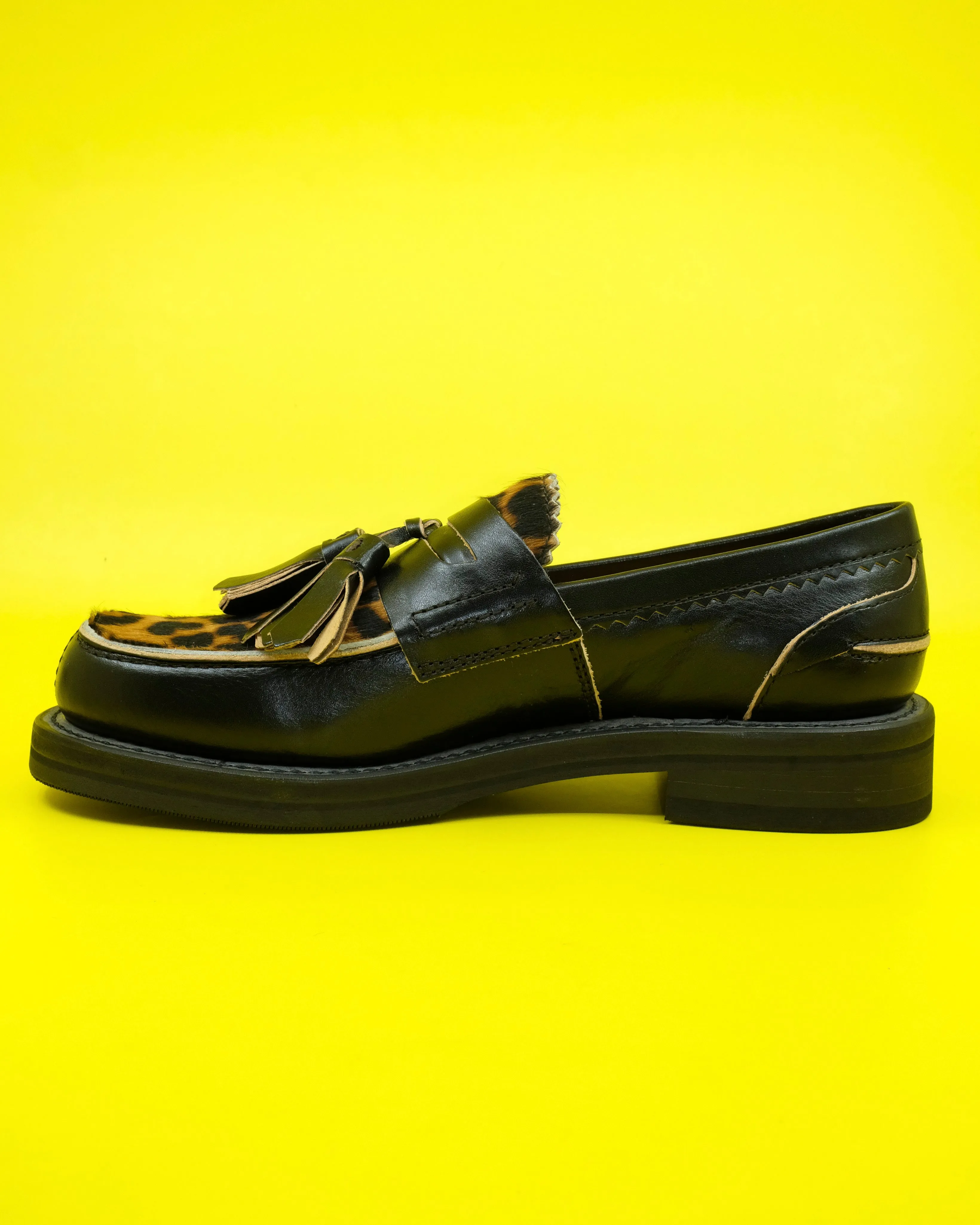 Honky Tonk Leo Hair On Hide Tassel Loafer