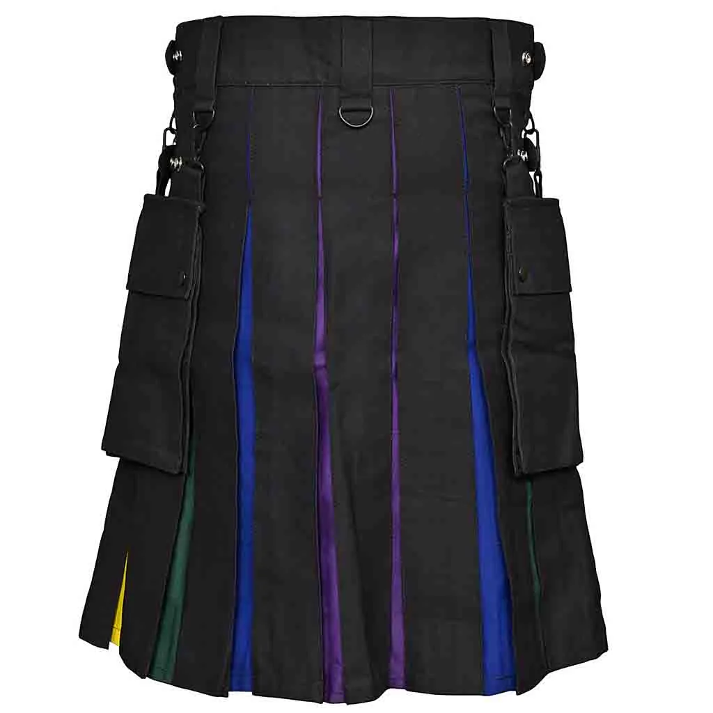 Hybrid Utility Kilt Rainbow