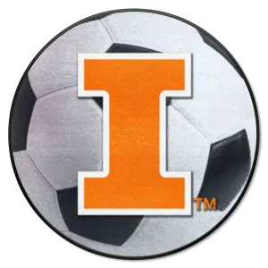 Illinois Illini Soccer Ball Rug - 27in. Diameter