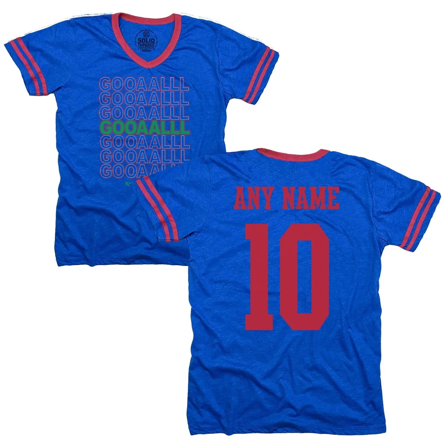 Italy Soccer Gooaalll V-Neck Tee