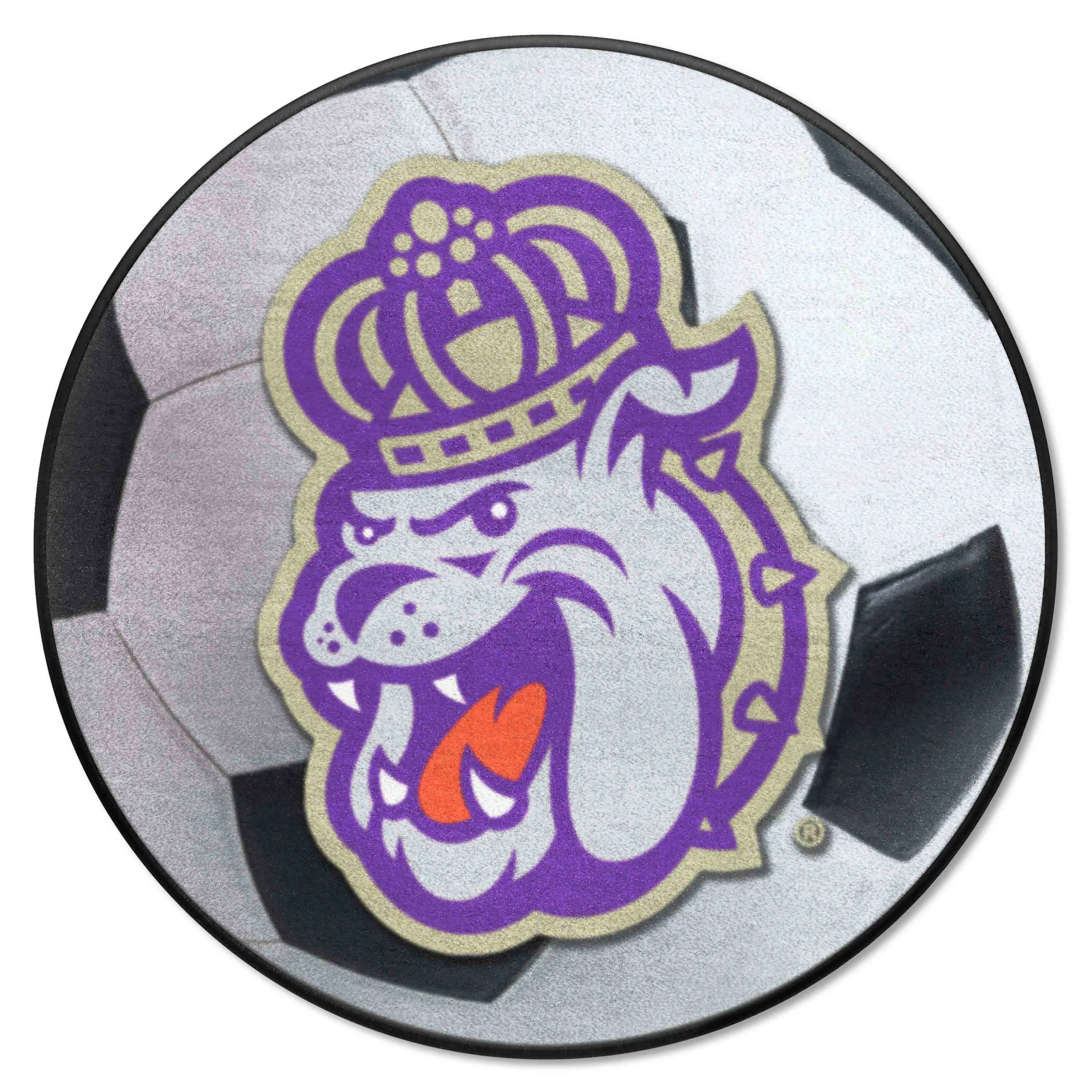 James Madison Dukes Soccer Ball Rug - 27in. Diameter