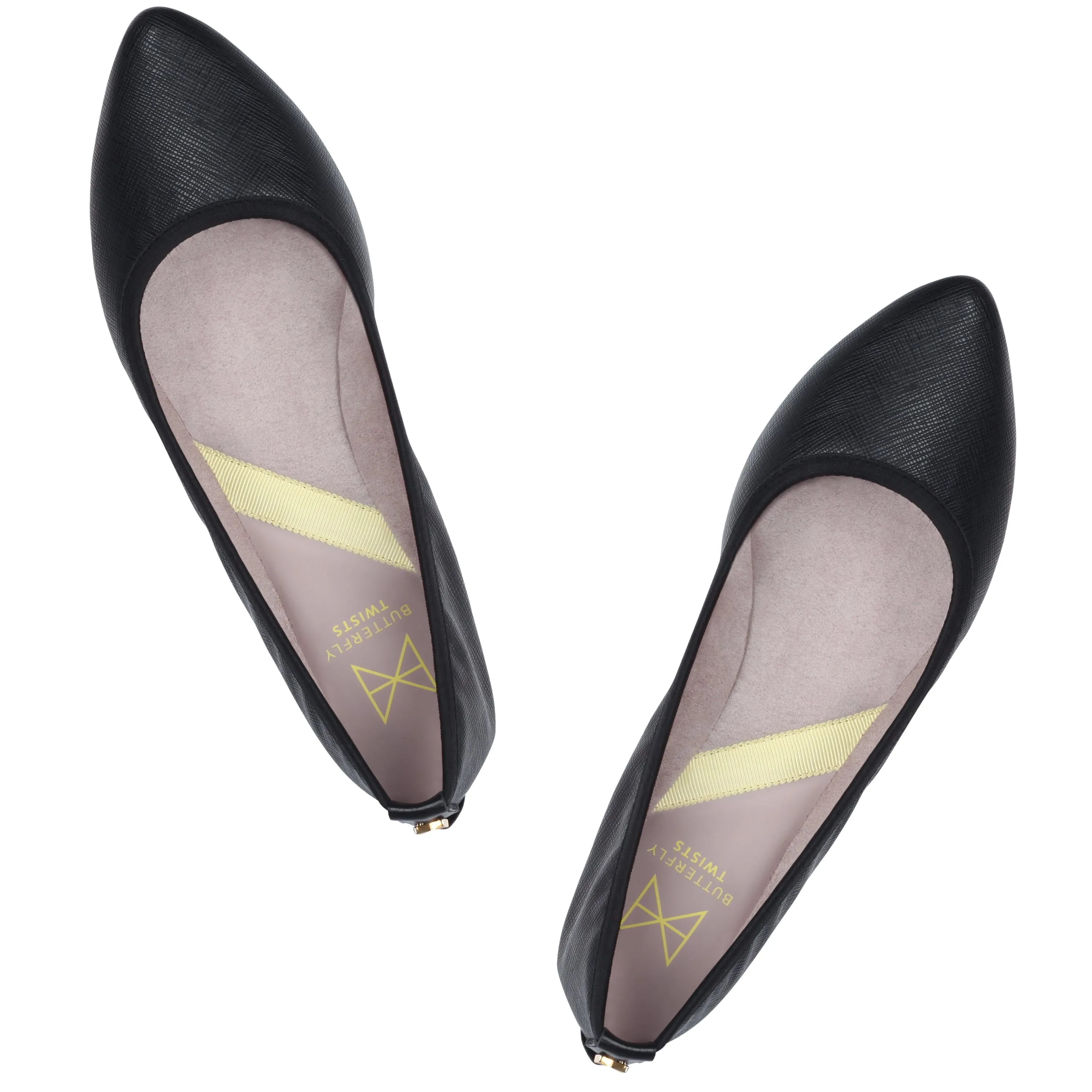 JANEY Ballet Flat Shoes - Black