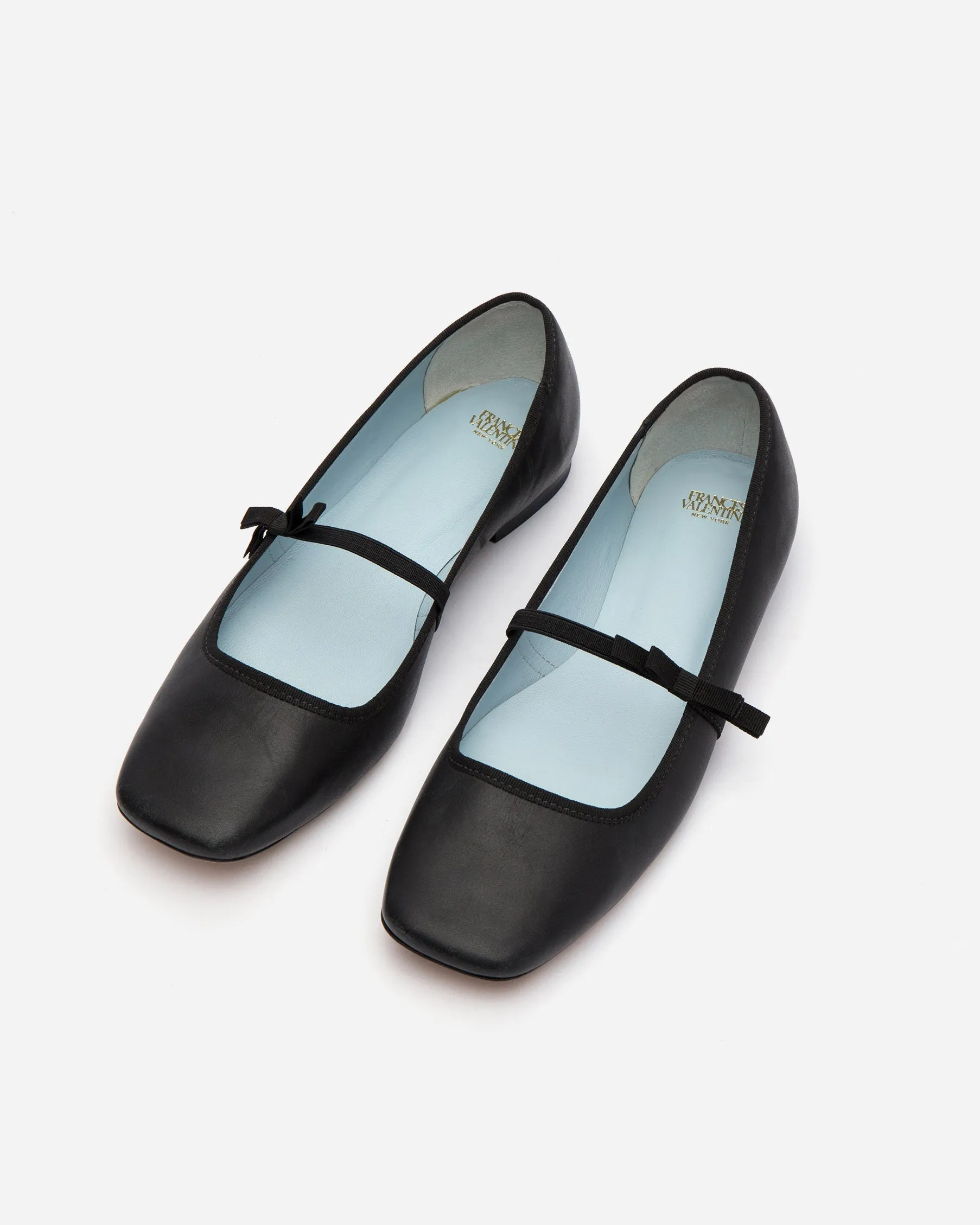 Jude Mary Jane Leather Flat Black