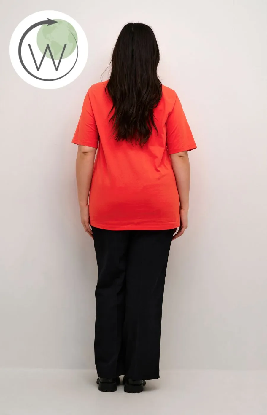 Kaffe Curve Molli T Shirt in Red