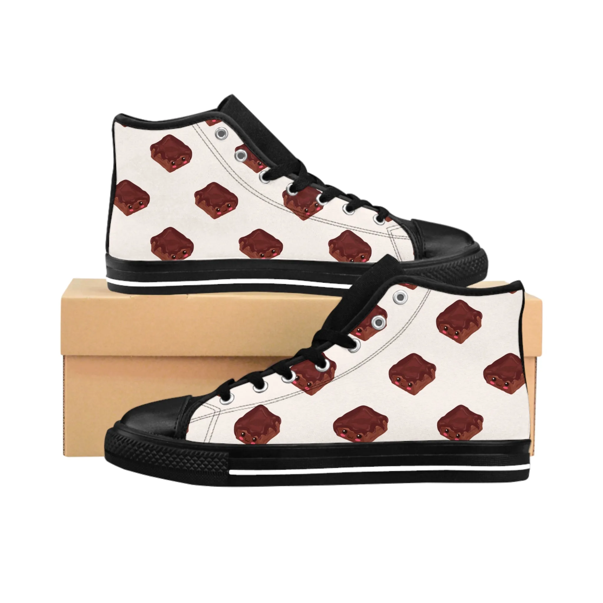 Kawaii Chocolate Brownie Women's Classic Sneakers