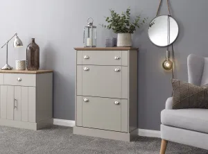 Kendal Deluxe Shoe Cabinet Grey