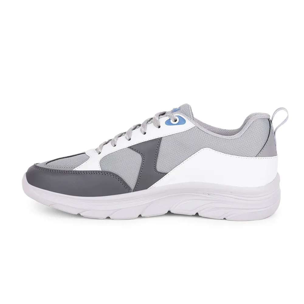 Leap7x Sports Light Grey Walking Shoes For Men YORKERS-1E By Liberty