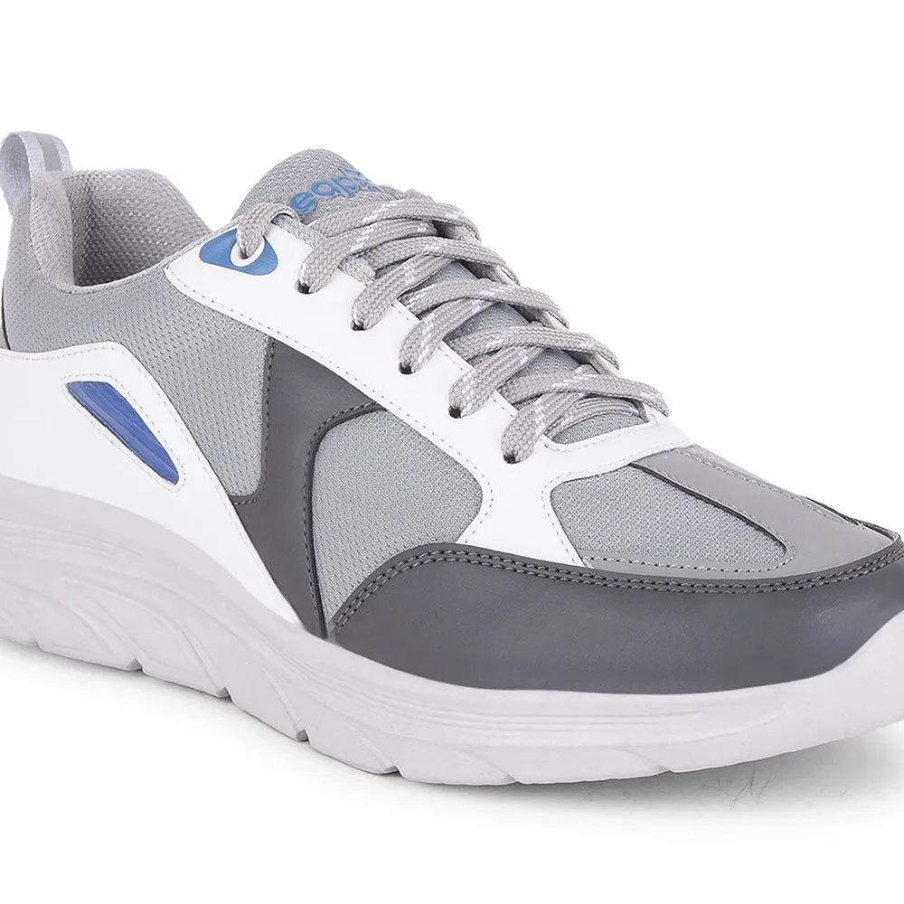 Leap7x Sports Light Grey Walking Shoes For Men YORKERS-1E By Liberty