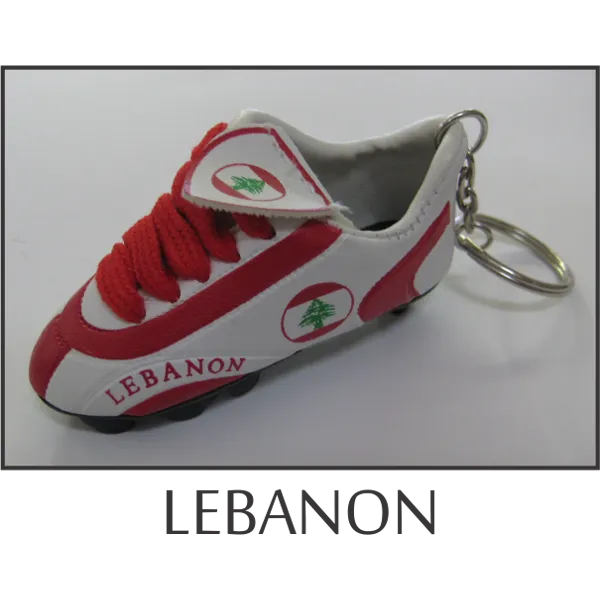 Lebanon Mini Soccer Shoe Key Chain