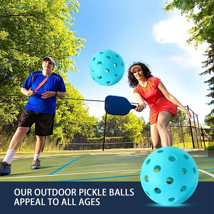 LEIJIAER 40 Holes Luminous Pickleball Outdoor Plastic Hole Ball(Blue)