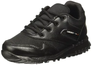 Liberty Kids School Black Walking Shoes 1 UK (33 Euro) (9906-90GN)