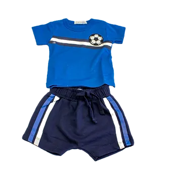 Little Mish Navy Blue Soccer Set