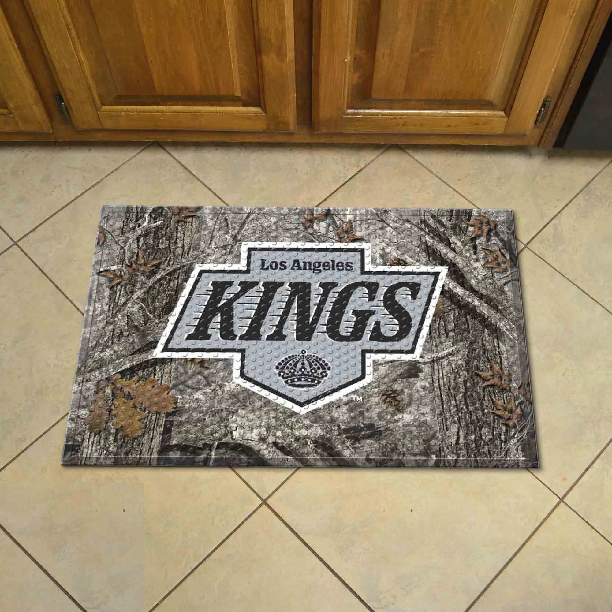 Los Angeles Kings Rubber Scraper Door Mat Camo