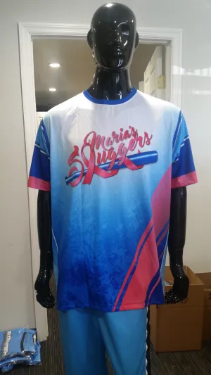 Maria's Sluggers; Pink Ribbon - Custom Full-Dye Jersey