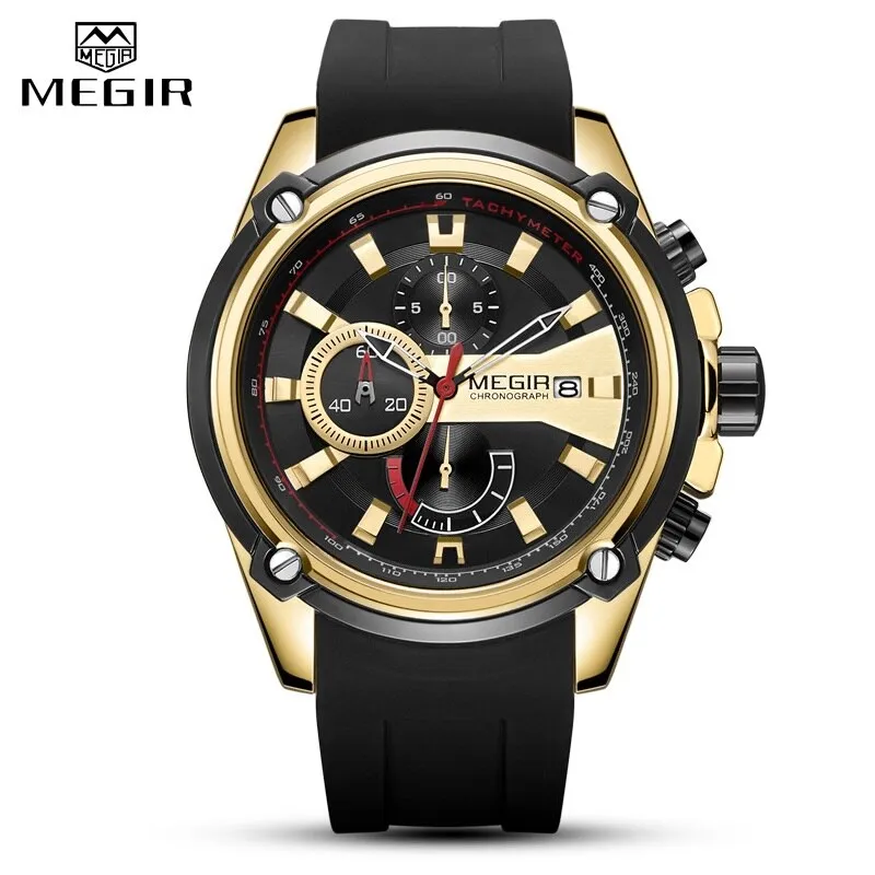 MEGIR Waterproof Military Style Sports Watch for Men