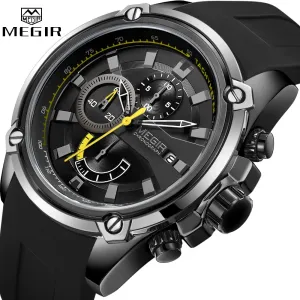 MEGIR Waterproof Military Style Sports Watch for Men