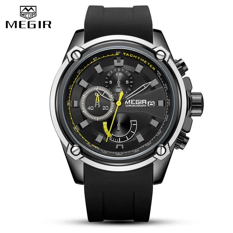 MEGIR Waterproof Military Style Sports Watch for Men