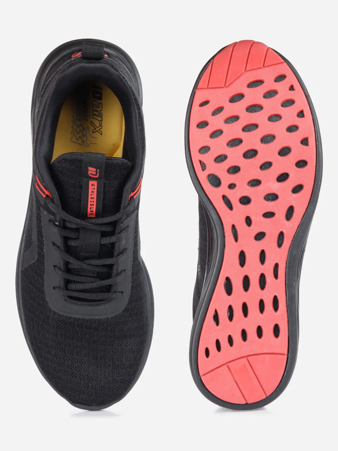 Men's Black Lace Up Sneaker (ID7513)