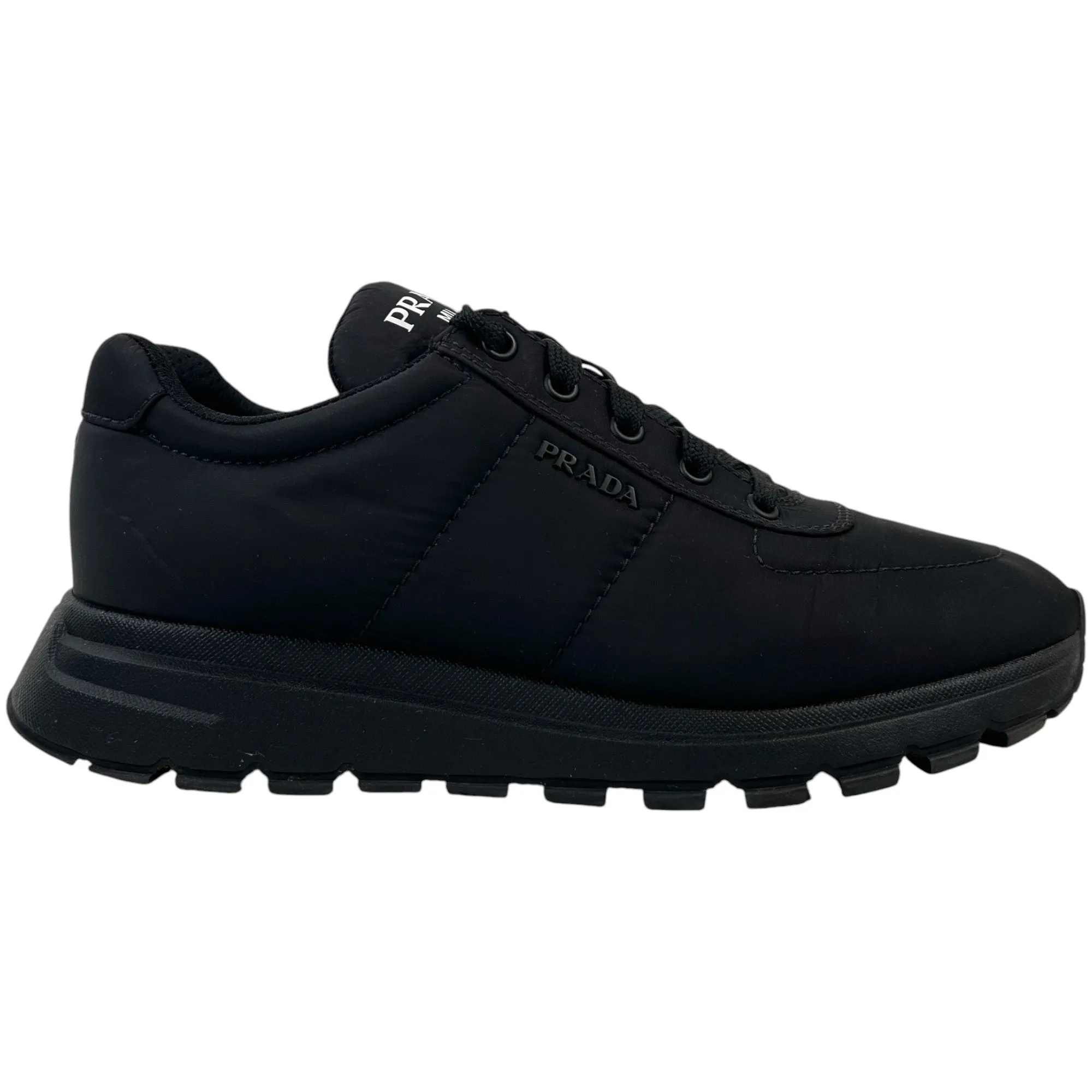 Men's Logo Low Trainers Black Size EU 40.5 / UK 6.5