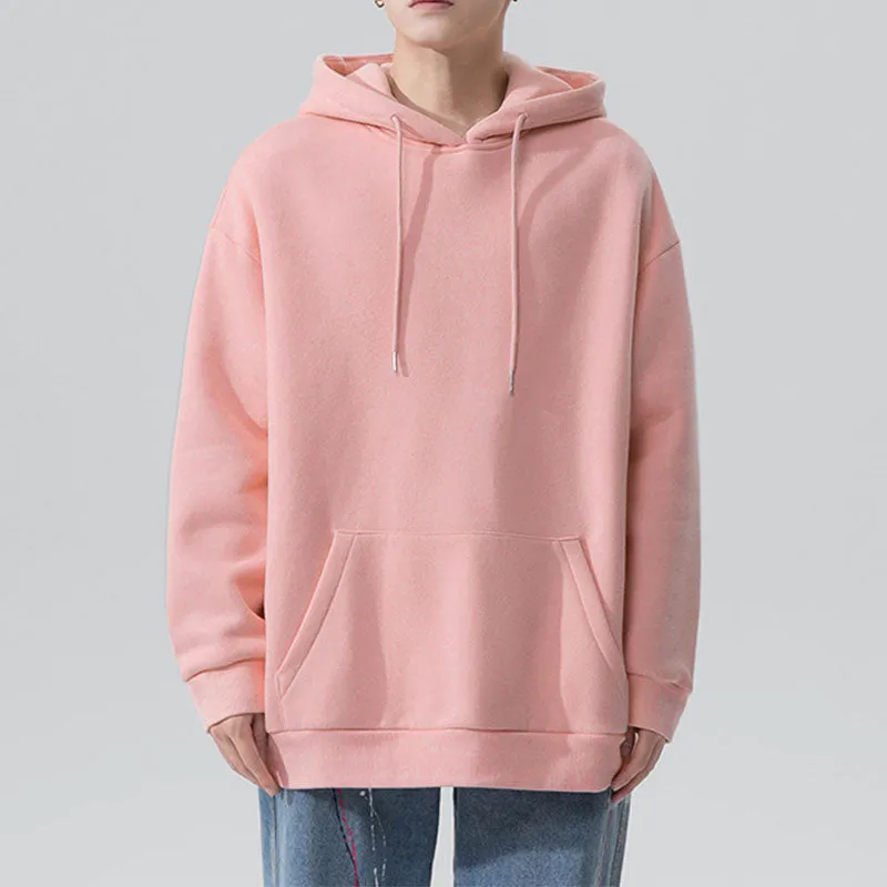 Men's Sports Leisure Loose Solid Color Hooded Sweater