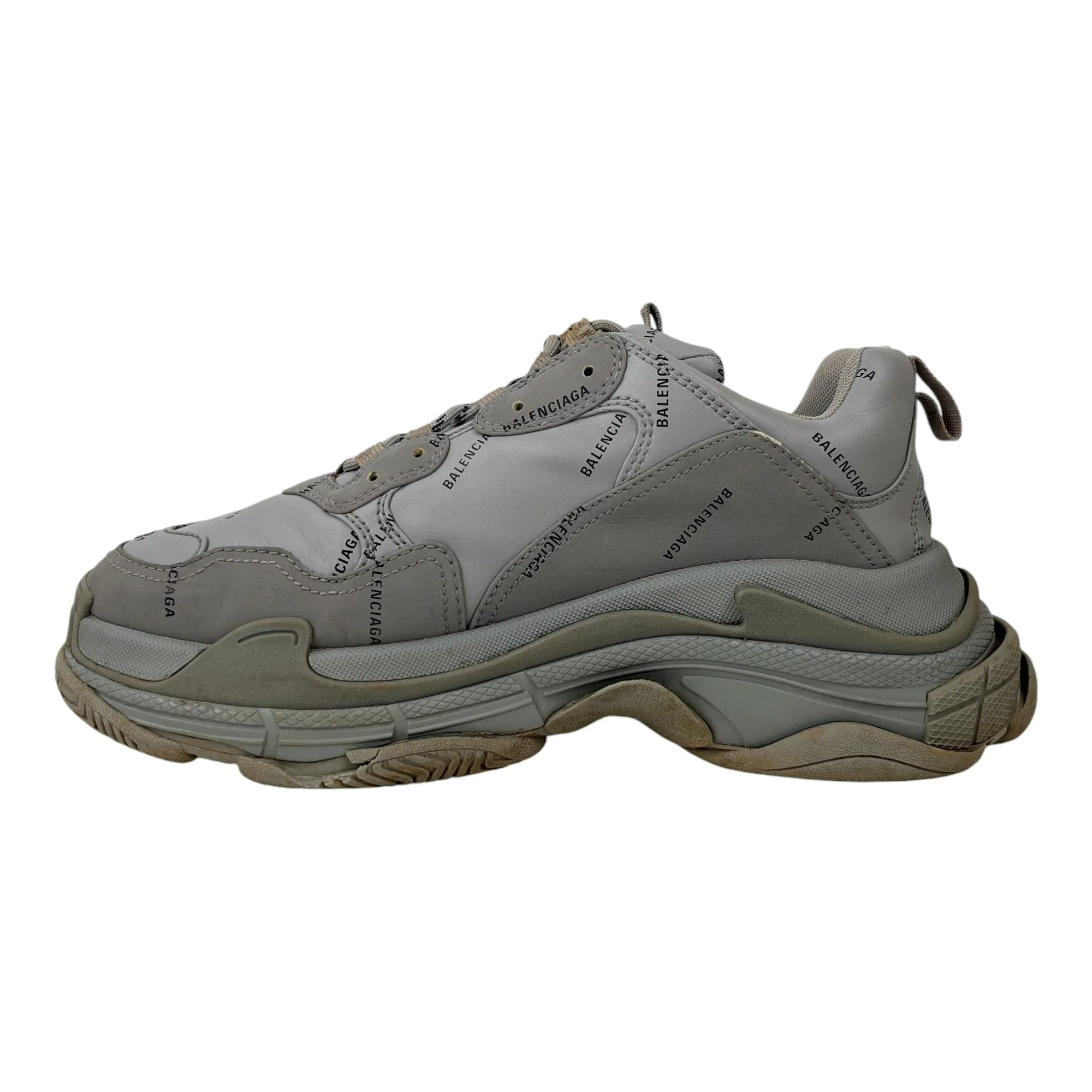 Men's Triple S Low Trainers Grey Size EU 43 / UK 9