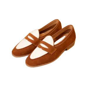 Men's Two Tone Penny Loafers