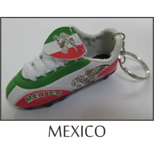 Mexico Mini Soccer Shoe Key Chain