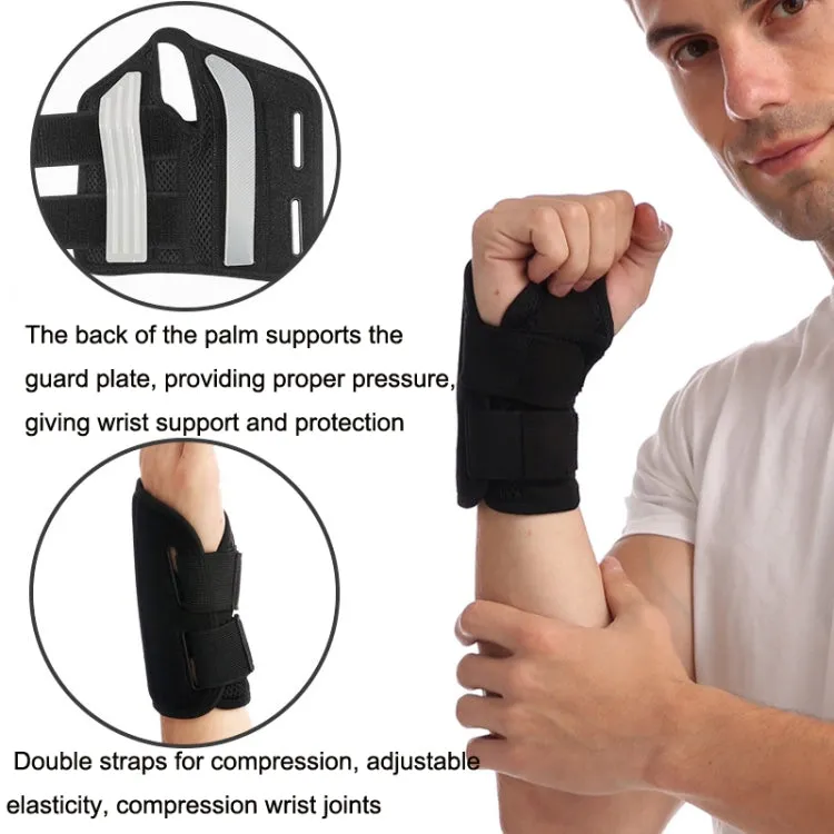 Mouse Tendon Sheath Compression Support Breathable Wrist Guard, Specification: Right Hand L / XL(Silver Gray)