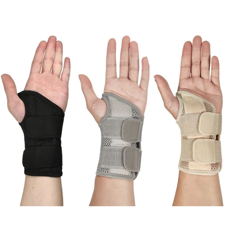 Mouse Tendon Sheath Compression Support Breathable Wrist Guard, Specification: Right Hand L / XL(Silver Gray)