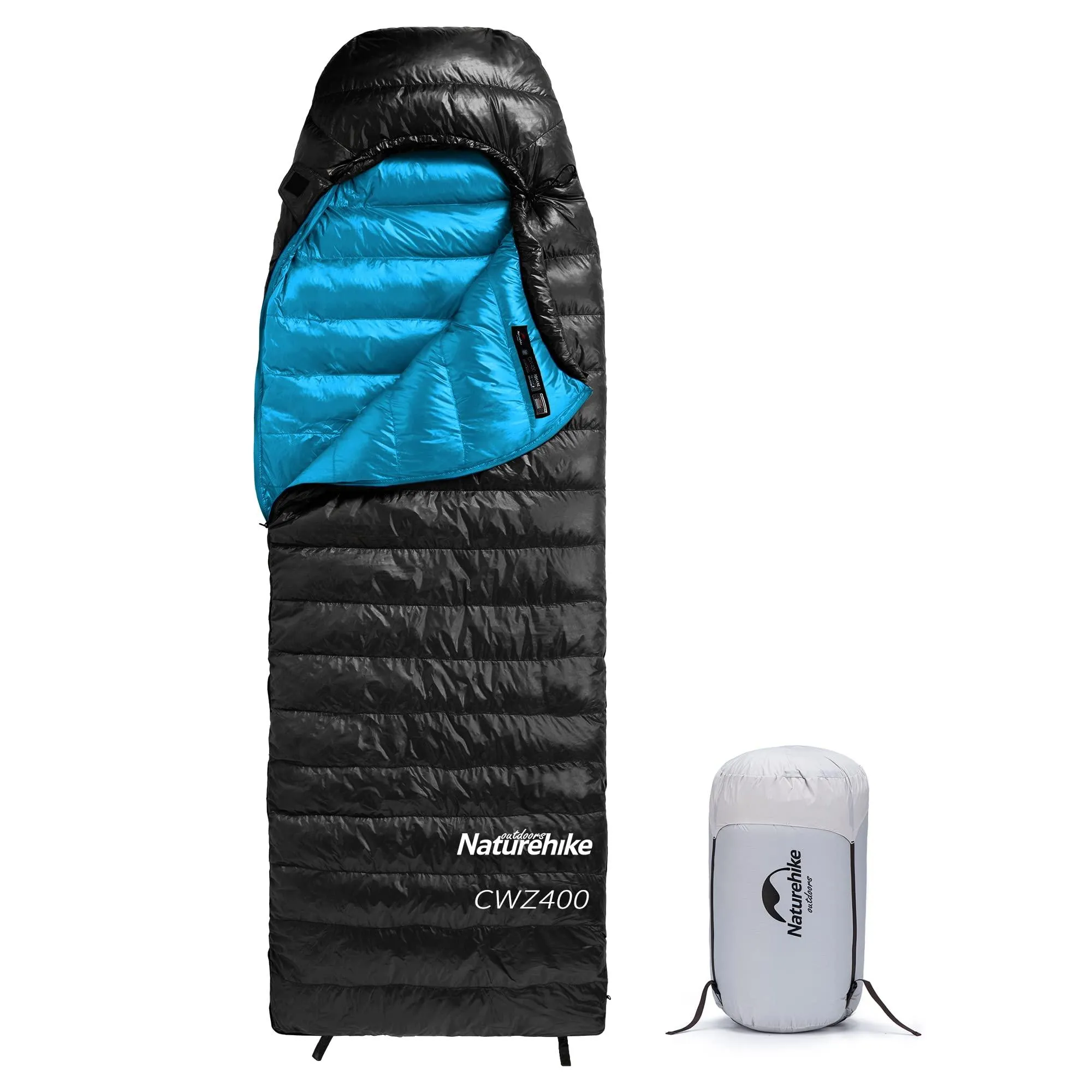 Naturehike Ultralight Goose Down Sleeping Bag 750/550 Fill Power Compact Portable 3-4 Season for Adults Kids Cold Weather Waterproof Backpack,Camping,Hiking