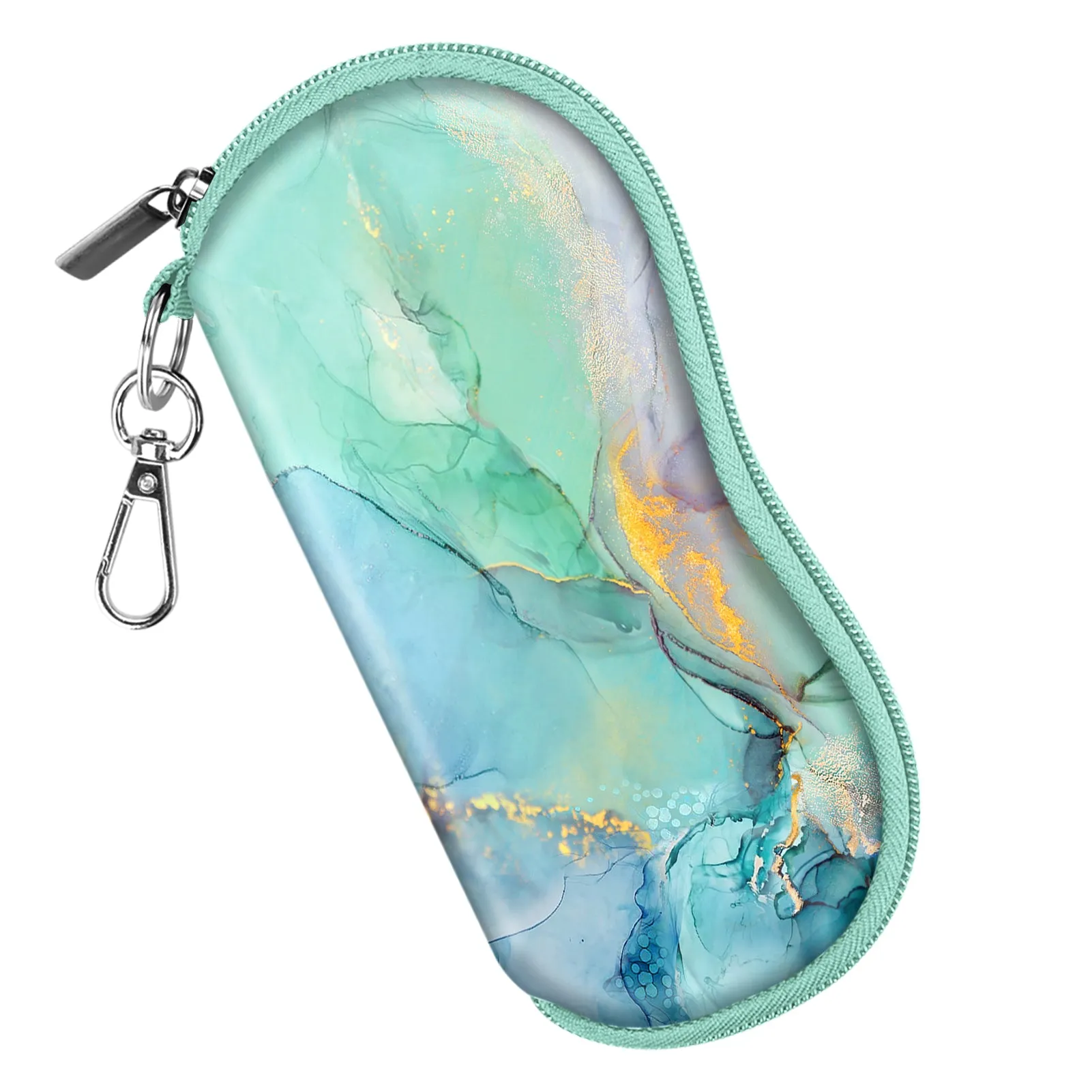 Neoprene Zipper Glasses Soft Case with Carabiner | Fintie