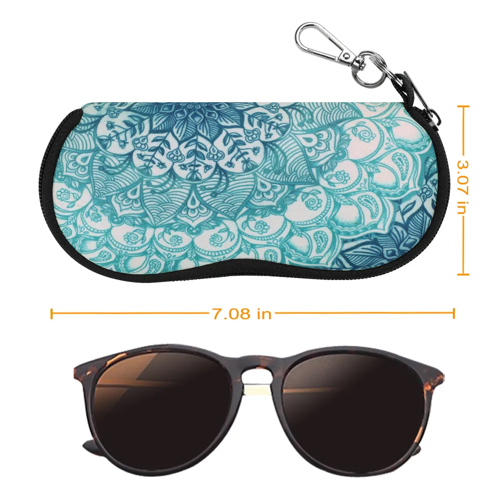 Neoprene Zipper Glasses Soft Case with Carabiner | Fintie