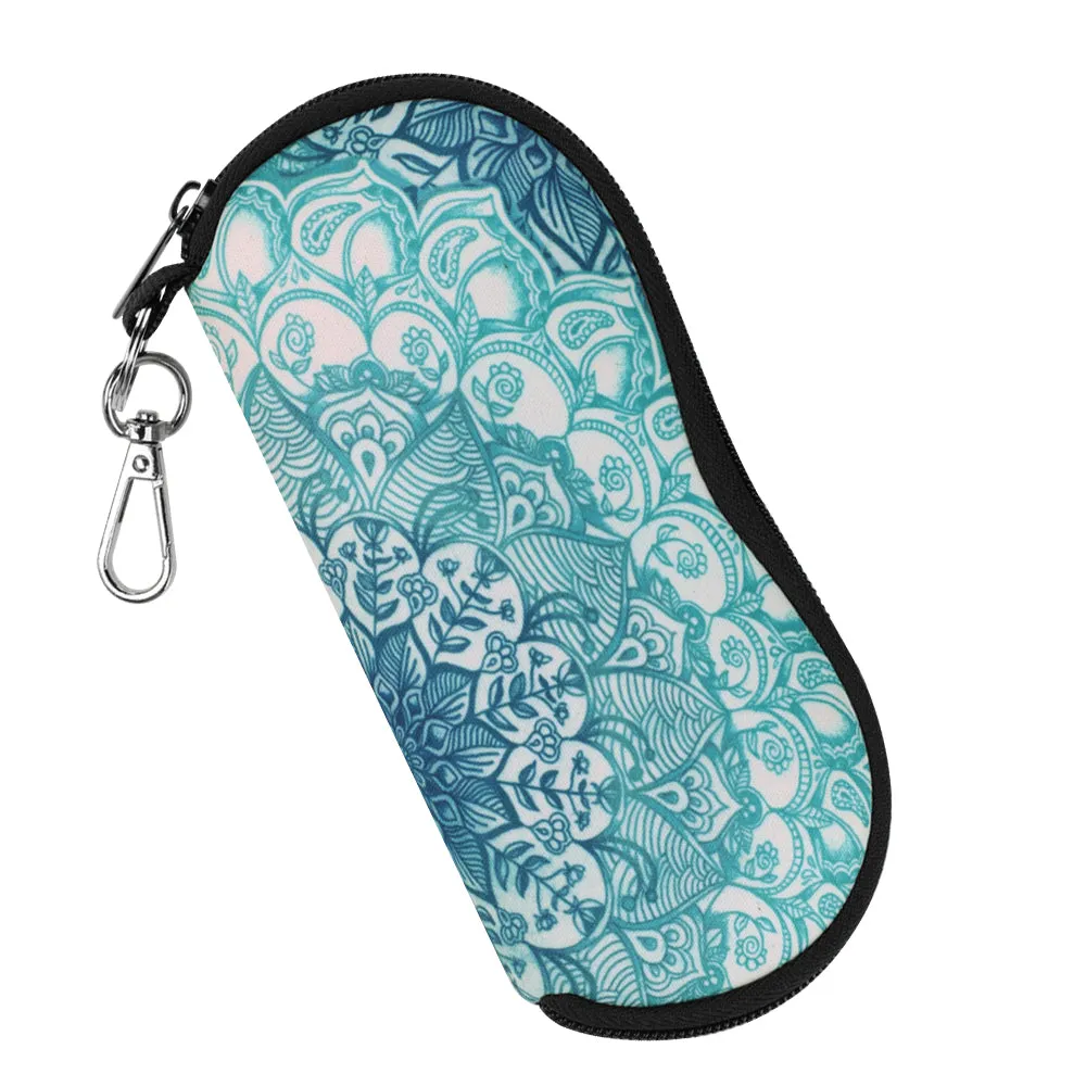 Neoprene Zipper Glasses Soft Case with Carabiner | Fintie