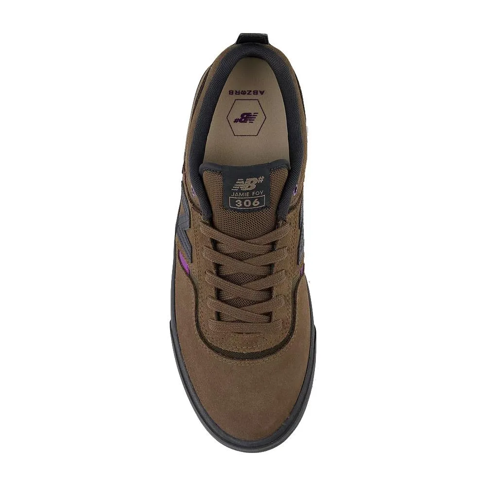 New Balance Numeric 306 Jamie Foy Brown Purple Skate Shoes