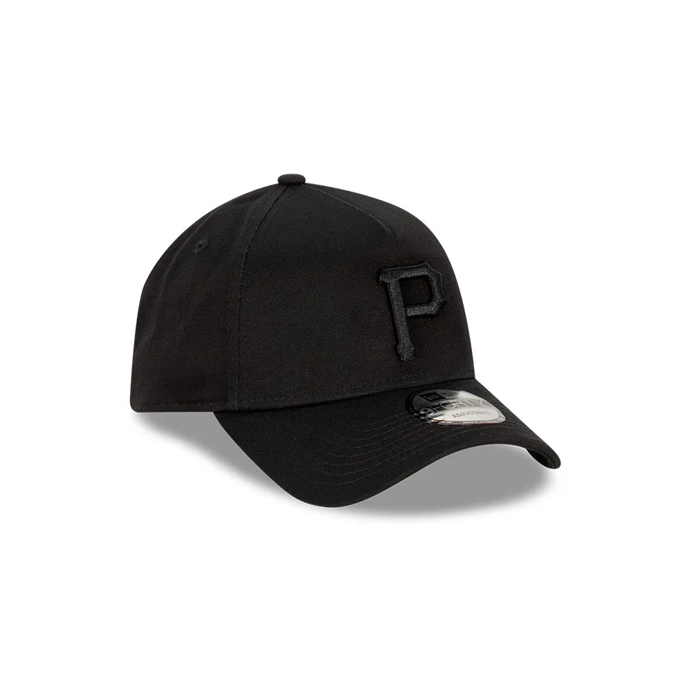 New Era 9Forty A-Frame MLB Black On Black Pittsburgh Pirates
