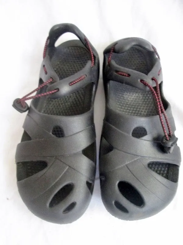 NEW Mens OZARK TRAIL Washable Vegan SHOES Sandals BLACK 10 Camping Trek