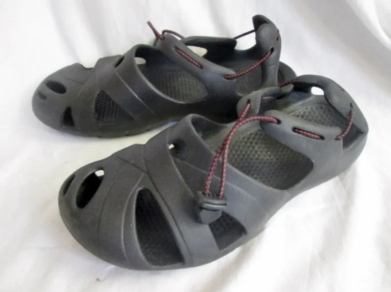 NEW Mens OZARK TRAIL Washable Vegan SHOES Sandals BLACK 10 Camping Trek