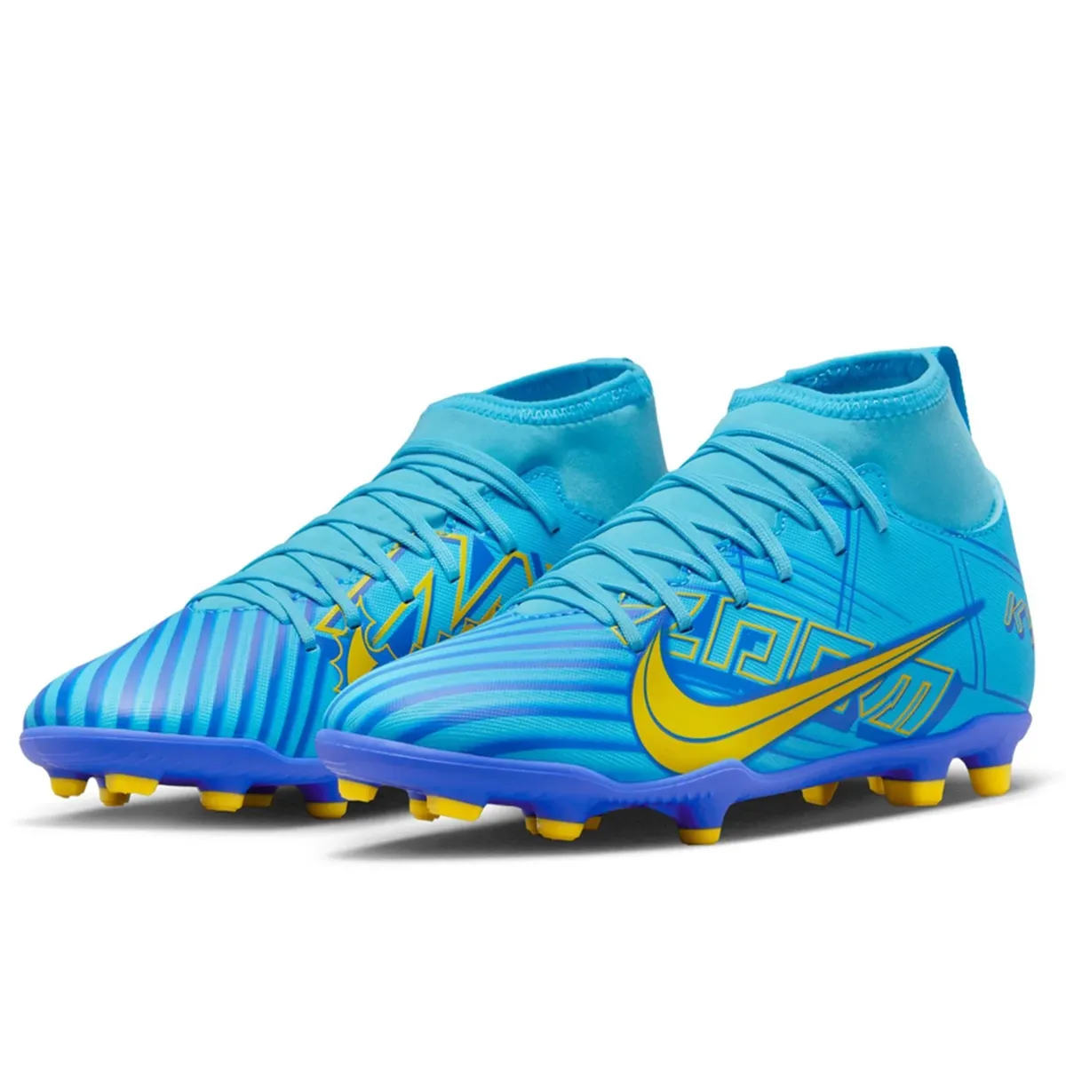 Nike Junior Mercurial Superfly 9 Club KM FG - Baltic Blue/White