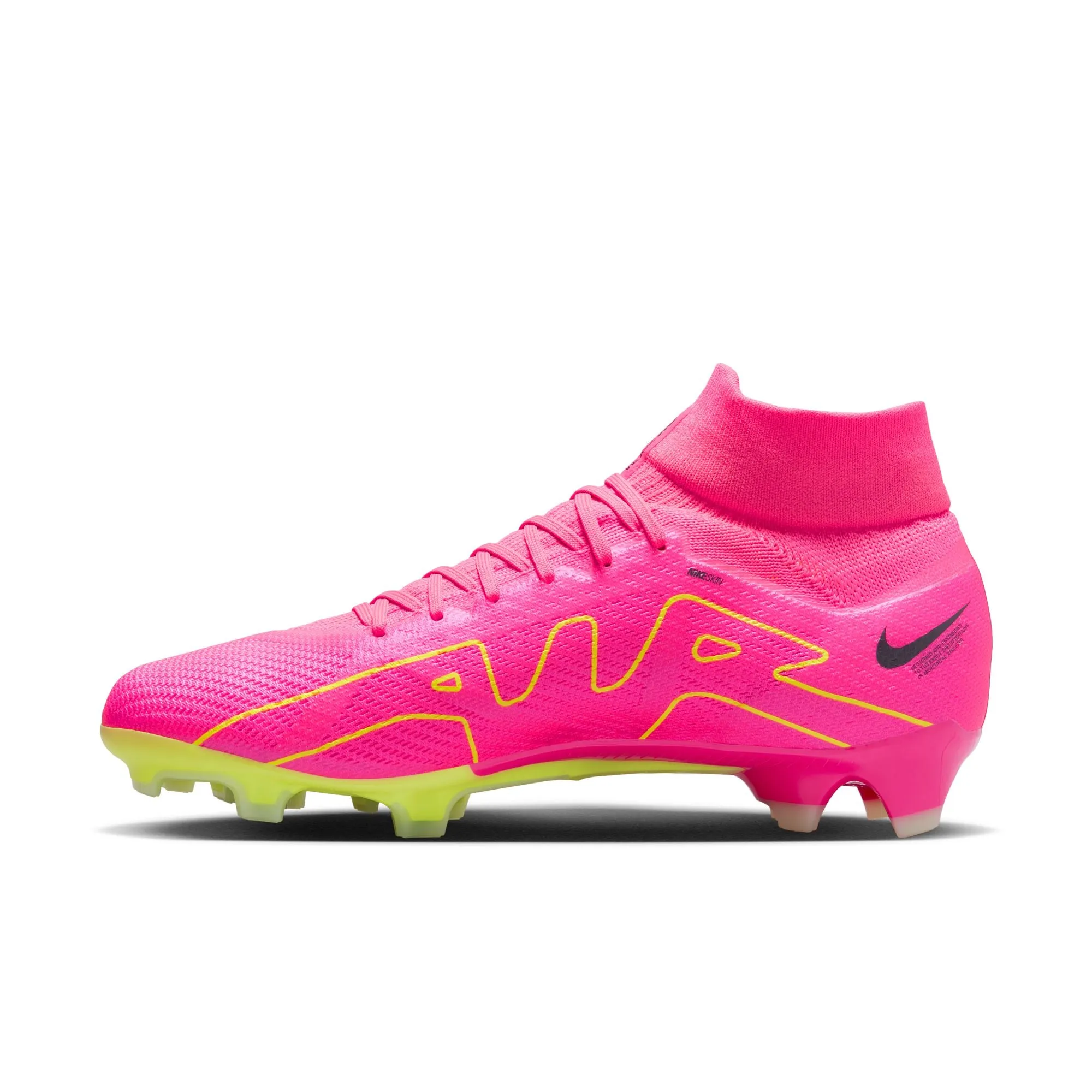 Nike Zoom Mercurial Superfly 9 Pro FG-PINK SPELL/VOLT-GRIDIRON