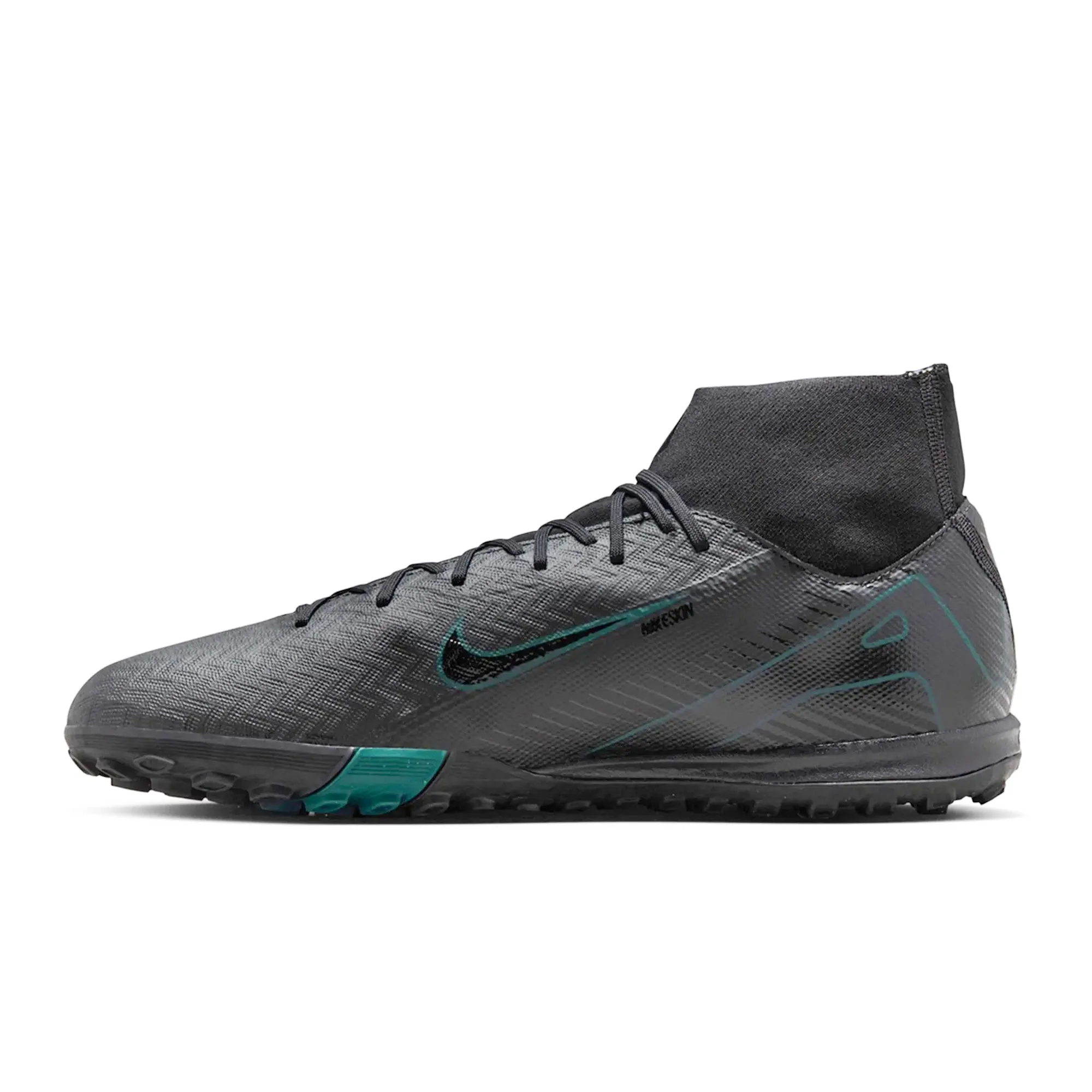 Nike Zoom Superfly 10 Academy Turf Soccer Shoes (Black/Deep Jungle)