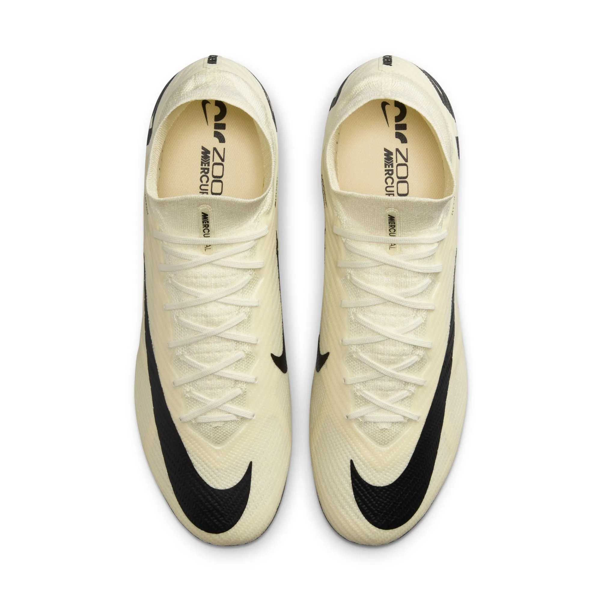 Nike Zoom Superfly 9 Elite FG/MG Firm Ground Socer Cleats - Lemonade/ Black/ Gold Coin