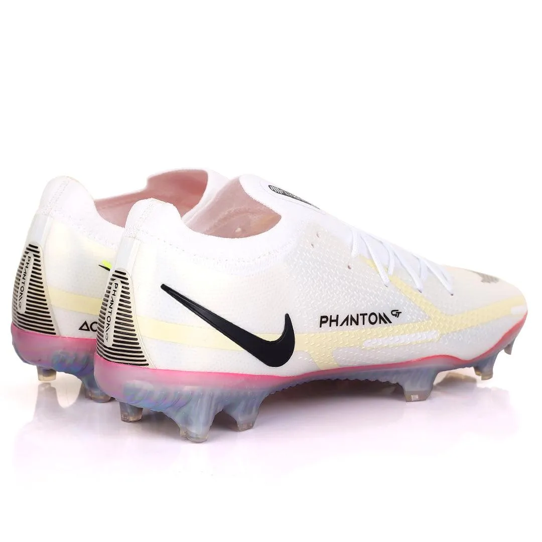 NK Phantom Logo Designed  Football Boots - White