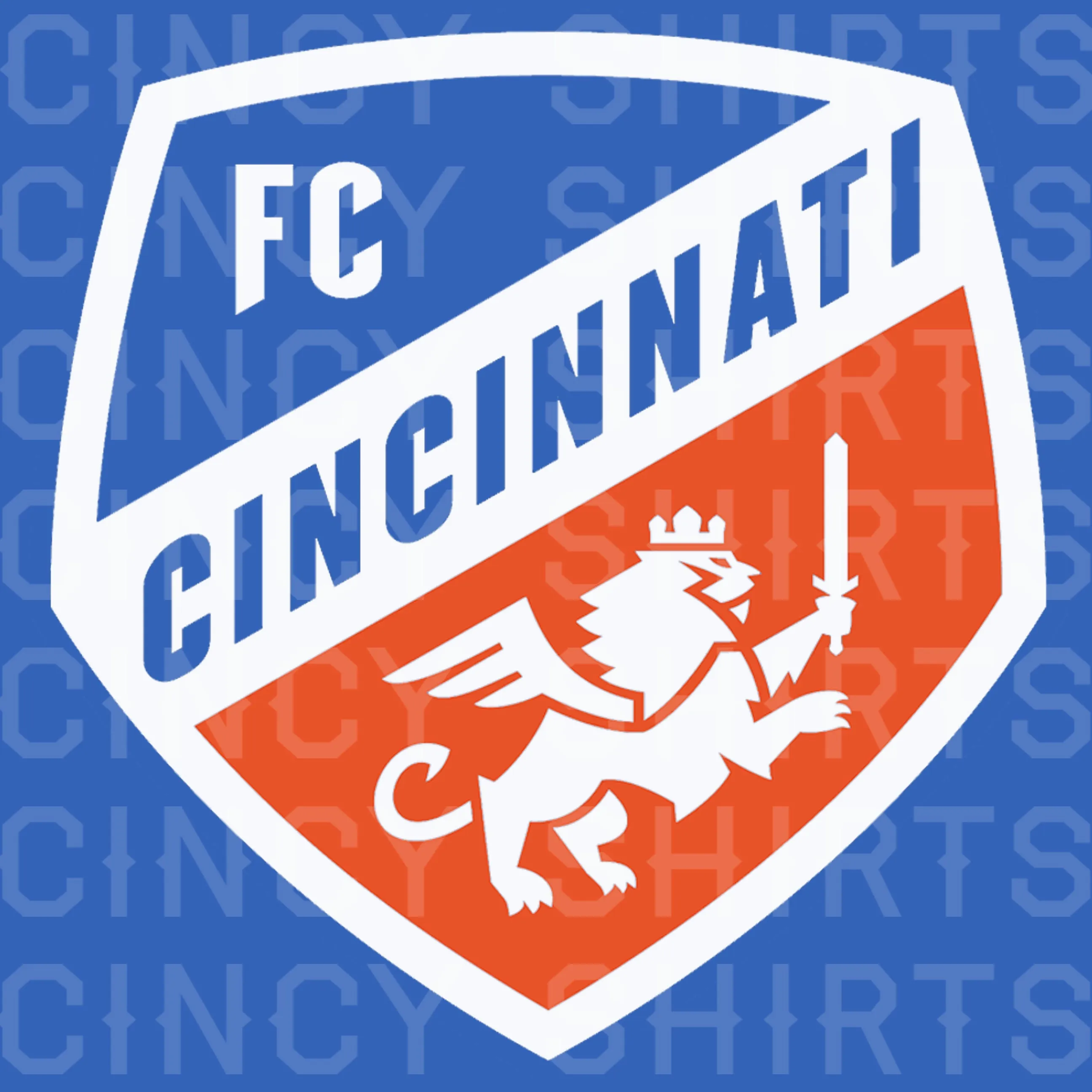 Official FC Cincinnati Royal Blue Primary Crest Logo