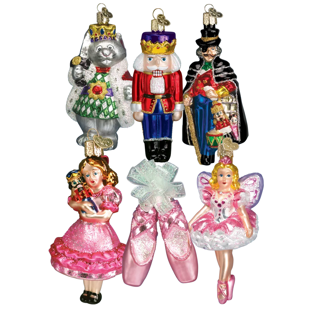 Old World Christmas The Nutcracker Glass Christmas Ornament Set