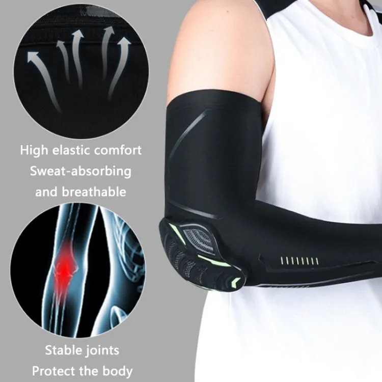 Outdoor Sports Honeycomb Anti-collision Compression Arm Guard, Color: M (Black)