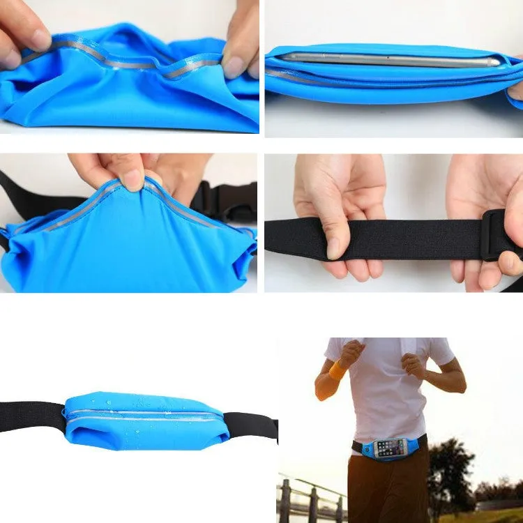 Outdoor Sports Running Waist Bag Touch-screen Waterproof Bag(Blue)