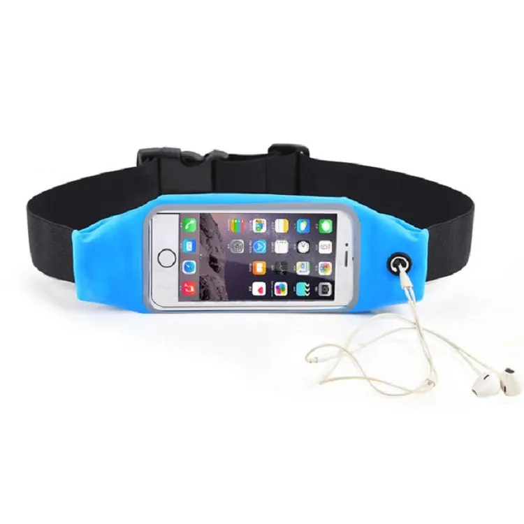 Outdoor Sports Running Waist Bag Touch-screen Waterproof Bag(Blue)